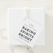 Trendy Baking Spirits Bright Cookie Exchange Label (In situ)