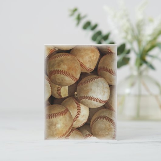 Trendy Baseball Artwork Briefkaart (Staand voorkant)