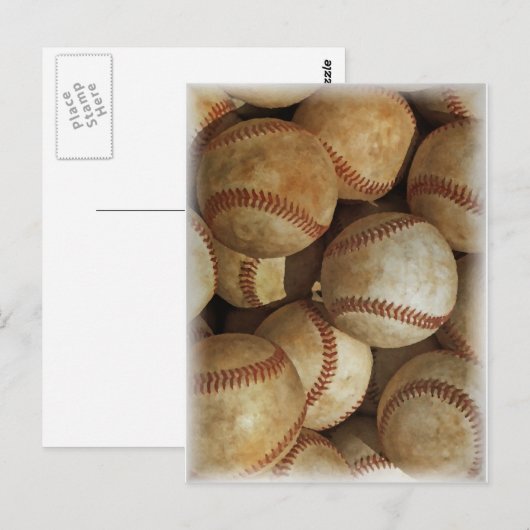 Trendy Baseball Artwork Briefkaart (Voorkant / Achterkant)
