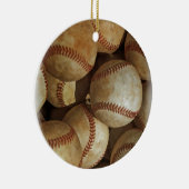 Trendy Baseball Artwork Keramisch Ornament (Rechts)