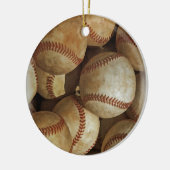 Trendy Baseball Artwork Keramisch Ornament (Links)