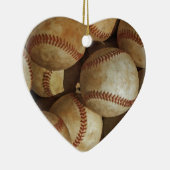 Trendy Baseball Artwork Keramisch Ornament (Rechts)