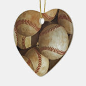Trendy Baseball Artwork Keramisch Ornament (Links)