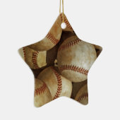 Trendy Baseball Artwork Keramisch Ornament (Rechts)