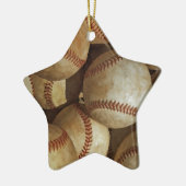 Trendy Baseball Artwork Keramisch Ornament (Links)