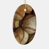 Trendy Baseball Artwork Keramisch Ornament (Rechts)