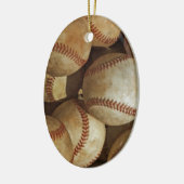 Trendy Baseball Artwork Keramisch Ornament (Links)