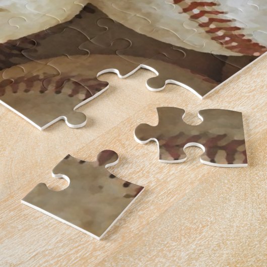 Trendy Baseball Artwork Legpuzzel (Zijkant)