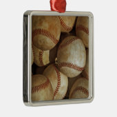 Trendy Baseball Artwork Metalen Ornament (Rechts)