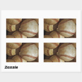 Trendy Baseball Artwork Rechthoekige Sticker (Vel)