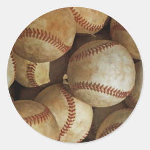 Trendy Baseball Artwork Ronde Sticker