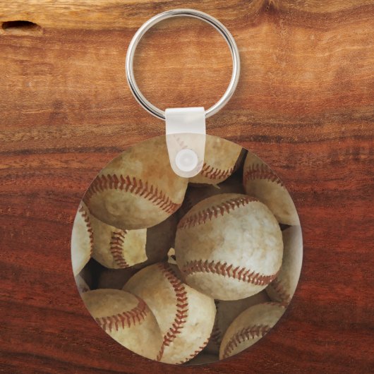 Trendy Baseball Artwork Sleutelhanger (Voorkant)