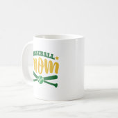 Trendy BASEBALL MOM Afbeeldingen Persoonlijk Gesch Koffiemok (Voorkant links)
