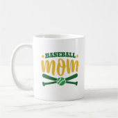 Trendy BASEBALL MOM Afbeeldingen Persoonlijk Gesch Koffiemok (Links)
