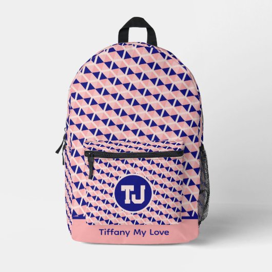 Trendy basisschoolleerling naam rugzak (Voorkant)