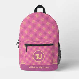 Trendy basketbal naam meisjes rugzak