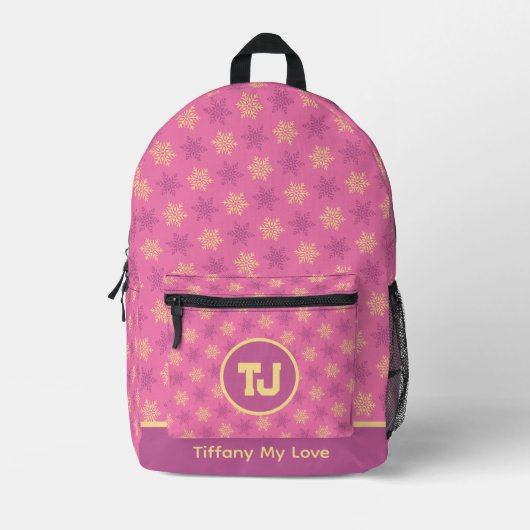 Trendy basketbal naam meisjes rugzak (Voorkant)