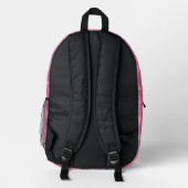 Trendy basketbal naam meisjes rugzak (Achterkant)