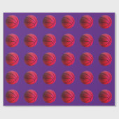 Trendy Basketbal Pop Art Cadeaupapier (Vlak)