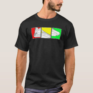 Trendy Basketball Shoes met Rasta Colors Short Sl T-shirt