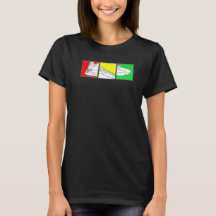 Trendy Basketball Shoes met Rasta Colors Short Sl T-shirt