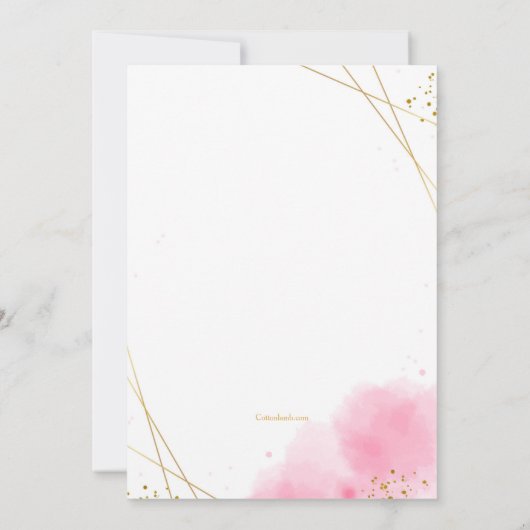 Trendy Bat Mitzvah Uitnodiging (Achterkant)