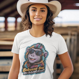 Trendy Baviaan: Shades en Swag T-shirt