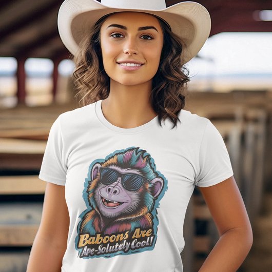 Trendy Baviaan: Shades en Swag T-shirt