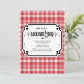 Trendy BBQ Uitnodiging (Staand voorkant)