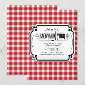Trendy BBQ Uitnodiging (Voorkant / Achterkant)