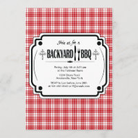 Trendy BBQ Uitnodiging