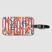 Trendy Beach Pattern Bagagelabel (Voorkant (horizontaal))