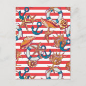 Trendy Beach Pattern Briefkaart (Voorkant)