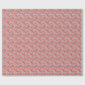 Trendy Beach Pattern Cadeaupapier (Vlak)