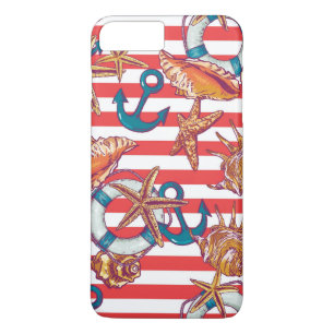 Trendy Beach Pattern iPhone 8/7 Plus Hoesje