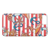 Trendy Beach Pattern Case-Mate iPhone Case (Achterkant (Horizontaal))