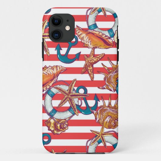 Trendy Beach Pattern Case-Mate iPhone Case (Achterkant)