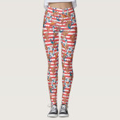 Trendy Beach Pattern Leggings (Voorkant)