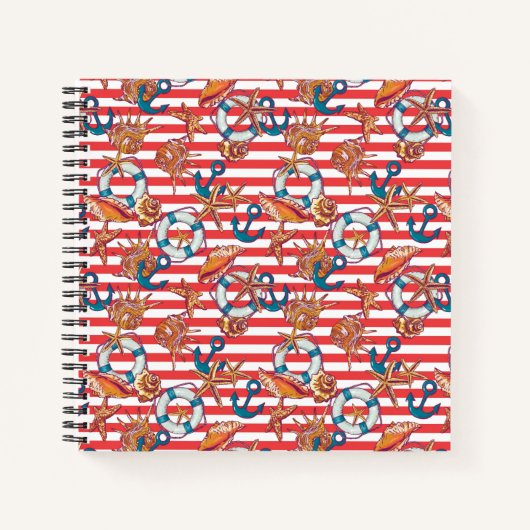 Trendy Beach Pattern Notitieboek (Voorkant)