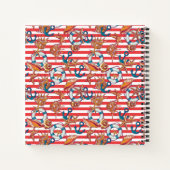 Trendy Beach Pattern Notitieboek (Achterkant)