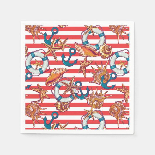 Trendy Beach Pattern Servet (Voorkant)