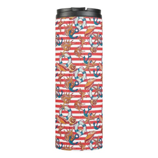 Trendy Beach Pattern Thermosbeker (Achterkant)