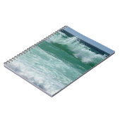 Trendy Beach Seaside Zee Waves Sjabloon Notitieboek (Linkerzijde)