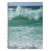 Trendy Beach Seaside Zee Waves Sjabloon Notitieboek (Voorkant)