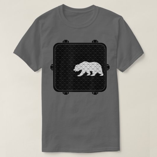 Trendy Bear Crosswalk Sign T-shirt (Design voorkant)