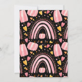 Trendy BearyCorn Cartoon Meisjes Verjaardagsfeest Kaart (Achterkant)