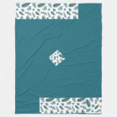 Trendy Beauful leaves fleece Blanket (Voorkant)