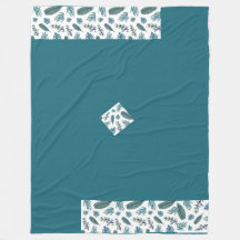 Trendy Beauful leaves fleece Blanket