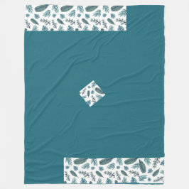 Trendy Beauful leaves fleece Blanket