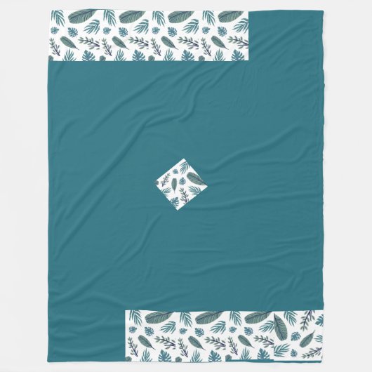 Trendy Beauful leaves fleece Blanket (Voorkant)